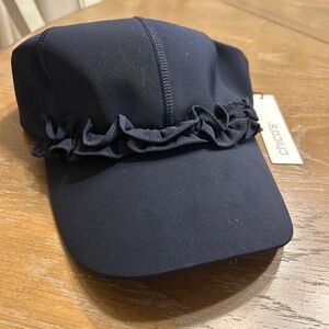 NEW Chico's Neema Ruffle Baseball Class Navy NWT